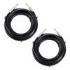 UMOKI 2PCS Professional 30 Feet 12 Gauge 1/4 Inch to 1/4 Inch Male Speaker Cables - 30ft 12AWG 6.35mm Stereo Audio Wires DJ Cables - 2 Pack view 1
