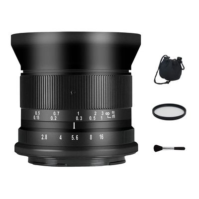 7artisans 12mm F2.8 II APS-C 100 Wide Angle Large Aperture Fixed Focus Manual Lens for Canon M EF-M EOS-M Mount Mirrorless Cameras