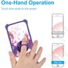BLU View Speed 5G Case Compatible with BLU View Speed 5G B1550VL Phone Case Cover [with Tempered Glass Screen Protector][Hard PC + Soft Silicone][Ring Support] [Gold Glitter+Luminous] JSZ-ZDL view 4