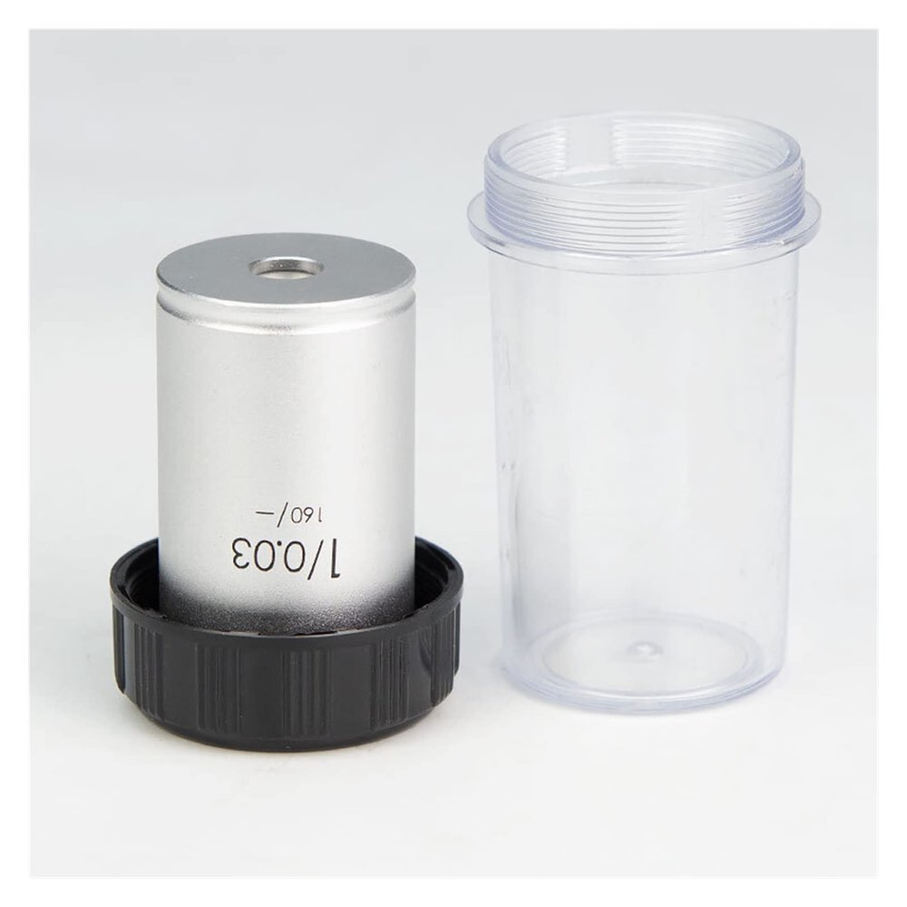RADHAX Microscope Kit 1X 2X 195 Achromatic Low Power Objectives, Microscope Objective Lens, RMS Thread 20.2mm for Biological Microscope Microscope Lens Adapters (Color : 1pc 1X)