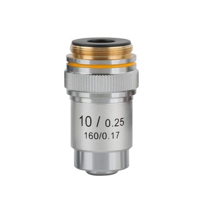 RADHAX Microscope Kit 4X 10X 20X 40X 60X 100X RMS 20.2mm Biological Microscope Objective Lens Microscope Lens Adapters (Size : 10X)