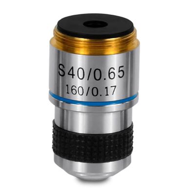 RADHAX Microscope Kit 4X 10X 20X 40X 60X 100X 1PC 185 Achromatic Biological Microscope Objective Lens Microscope Lens Adapters (Size : 40X)