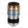 RADHAX Microscope Kit 4X 10X 20X 40X 60X 100X 1PC 185 Achromatic Biological Microscope Objective Lens Microscope Lens Adapters (Size : 40X) view 1