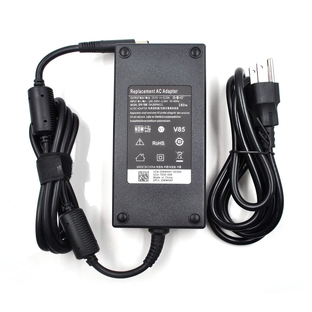 180W 19.5V 9.23A AC Charger for Dell G7 G5 Precision 7510 7520 7530 7540 Laptop Power Adapter Supply; Compatible with Dell-Inspiron G5 15 (5587) G3 (3579) G7 (7588) Notebook Charger with Power Cord