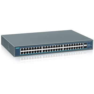 YuanLey 48 Port Gigabit PoE Switch Unmanaged with 2 1000Mbps SFP Uplink, 50 Port 802.3af/at 800W High Power PoE+ Network Switch, Metal Rackmount Power Over Ethernet Switch