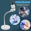 RADHAX Microscope Kit 8X Stereo Binocular Microscope Lab Equipment for Industrial Inspection Soldering PCB Repair with LED Light Adjustable Microscope Lens Adapters (Color : No LED Light) view 2
