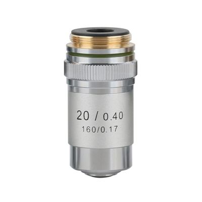 RADHAX Microscope Kit 4X 10X 20X 40X 60X 100X RMS 20.2mm Biological Microscope Objective Lens Microscope Lens Adapters (Size : 20X 40X)