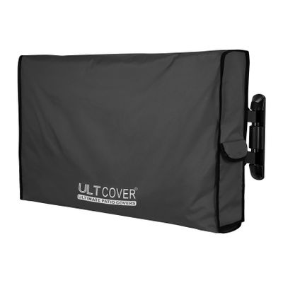 ULTCOVER Waterproof Outdoor TV Cover for 38-41 inch Outside Flat Screen Televisions with Mounts and Stands, Black