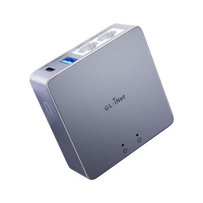 GL.iNet MT2500A(Brume 2) Professional Mini VPN Security Gateway, Home Office Remote Work Site-to-Site, WireGuard OpenVPN Server Client 24/7 Connection, 2.5G WAN USB3.0 OpenWrt NO Wi-Fi Ethernet Only
