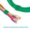 DIGITMON 50Ft 0.8" Width Hook and Loop Fastening Strap Tape Cable Tie Roll (Green) view 4