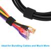DIGITMON 50Ft 0.8" Width Hook and Loop Fastening Strap Tape Cable Tie Roll (Black) view 4