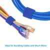 DIGITMON 50Ft 0.8" Width Hook and Loop Fastening Strap Tape Cable Tie Roll (Blue) view 3