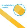 DIGITMON 50Ft 0.8" Width Hook and Loop Fastening Strap Tape Cable Tie Roll (Yellow) view 3