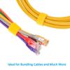 DIGITMON 50Ft 0.8" Width Hook and Loop Fastening Strap Tape Cable Tie Roll (Yellow) view 4