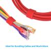 DIGITMON 50Ft 0.8" Width Hook and Loop Fastening Strap Tape Cable Tie Roll (Red) view 4