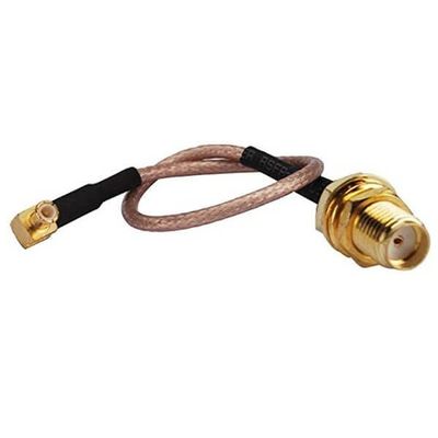 GXMRHWY SMA Antenna Cable Extension Assembly RG316 SMA Female to MCX Male Right Angle 15CM