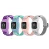 ESeekGo Elastic Bands Compatible with Garmin Vivofit Jr 3 for Kids, Colorful Nylon Stretchy Solo Loop Straps with Protective Case Adjustable Replacement Bands Accessories for Girls Boys view 1