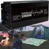 10000W Pure Sine Wave Power Inverter,DC 24V/48V to AC 220V Car Converter Power Inverter with LCD Display & AC outlets,for RV Truck Car,48Vto220V view 1