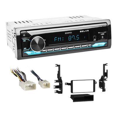 Single DIN Bluetooth Front SD/USB/AUX Car Stereo Upgrade for 2003-2004 Toyota Sequoia (Non-Amplified)