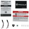 Rockville WB50KLS Bundle: (2) 5.25 in 250-Watt Peak/125-Watt RMS 4 Ohm Marine Wakeboard Tower Speakers, ATV220 2-Channel Bluetooth IP65 Micro Amplifier, Polished Silver, 3-Items view 3