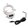 RADHAX Microscope Kit Portable Bright Lamp 144 LED Bulb Microscope Ring Light for Digital Stereo Microscope Microscope Lens Adapters (Color : Black) view 4