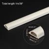 PATIKIL Floor/Wall Cable Raceway Cord Cover 39" Lx1.2 Wx0.4 H Cord Hider Channel Self-Adhesive Light Grey for TV Wire Management 2pcs view 2