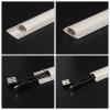 PATIKIL Floor/Wall Cable Raceway Cord Cover 39" Lx1 Wx0.4 H Cord Hider Channel Self-Adhesive Light Grey for TV Wire Management view 3