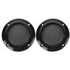 2 Inch Steel Mesh Circle Car Speaker Protective Cover - Decorative Mesh Cover for Vehicle Audio Systems, Black view 1