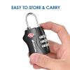 2 Pack TSA Approved Travel Luggage Locks, Combination Lock Keyless, 3-Digit Padlocks, Travel Sentry Accepted Compatible Padlock for Gym Locker, Golf Bag Case, Backpack, Black-by GIVERARE view 3
