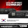 DS18 EXL-P1200X4 Korean 4-Channel Full Range Car Audio Amplifier Competition Grade Class AB MOSFET Amp 1200 Watts Rms - Remote BASS Knob Included (Renewed) view 3