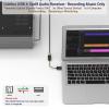 Cubilux USB A SPDIF Input Adapter for PC [Stereo Recording ONLY, NOT for Playing Audio] USB Optical Line-in Dongle, Toslink to USB Receiver, USB A SDPIF RX Interface Suitable for Laptop Computer view 2