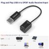 Cubilux USB A SPDIF Input Adapter for PC [Stereo Recording ONLY, NOT for Playing Audio] USB Optical Line-in Dongle, Toslink to USB Receiver, USB A SDPIF RX Interface Suitable for Laptop Computer view 4