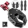 Super Clamp with 1/4&3/8 Standard Stud for Photo Video Studio, Photography Camera Crab Clamp for Cameras, Lighting,DSLR Camera Rig, LED Lights, Flash Light, LCD Field Monitor,Mic view 1