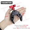 Super Clamp with 1/4&3/8 Standard Stud for Photo Video Studio, Photography Camera Crab Clamp for Cameras, Lighting,DSLR Camera Rig, LED Lights, Flash Light, LCD Field Monitor,Mic view 4