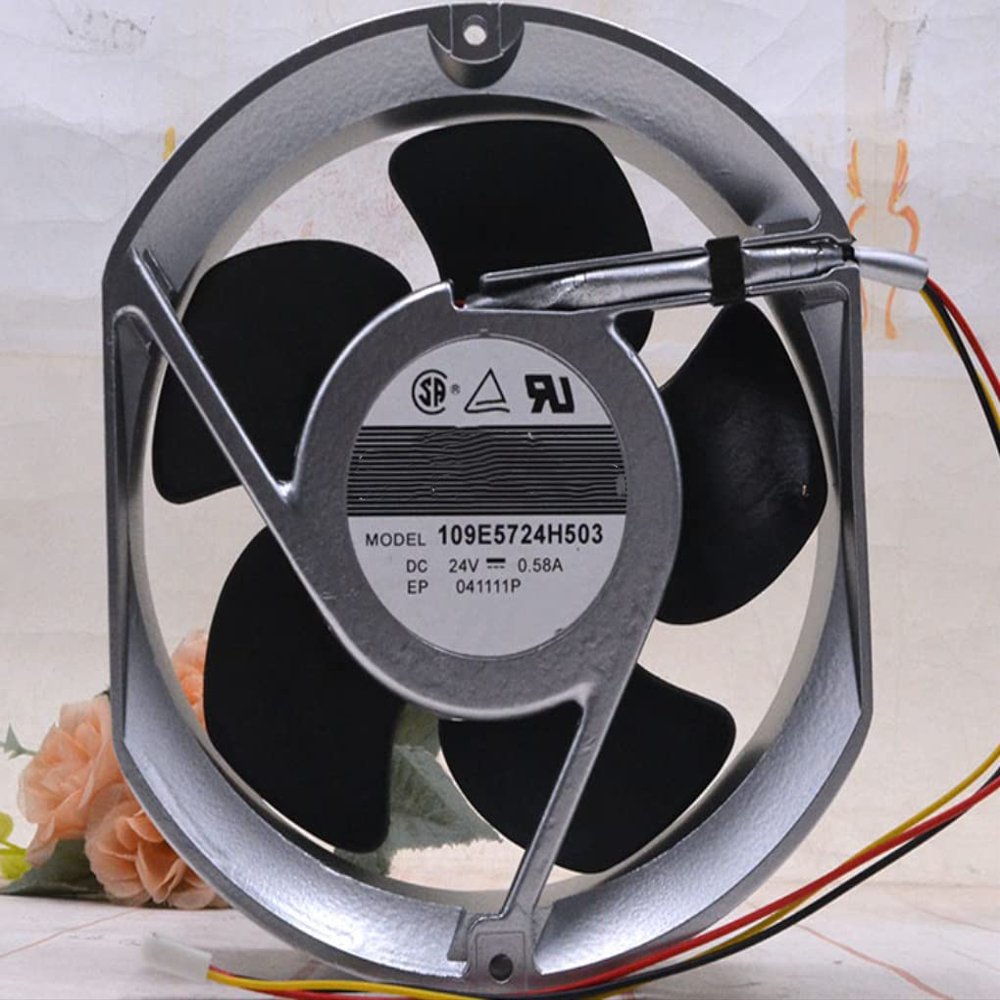 109E5724H503 24V 0.58A 13.9W 2800RPM 183CFM 172X150X51MM 3-Wire Cooling Fan