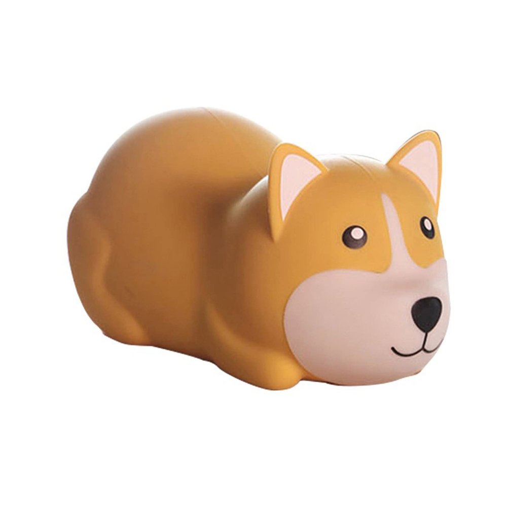Ddewing Corgi Night Light for Kids, Cute Silicone Puppy Kids Night Light for Bedroom with Pat Control Timing Function Brightness Adjustable, Rechargeable LED Cartoon Small Table Lamp Gifts for Kids