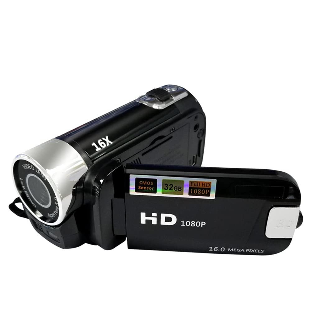 NTBL Portable 1080P High Definition Digital Video Camera DV Camcorder 16MP 2.7 Inch LCD Screen 16X Digital Zoom Built-in Battery
