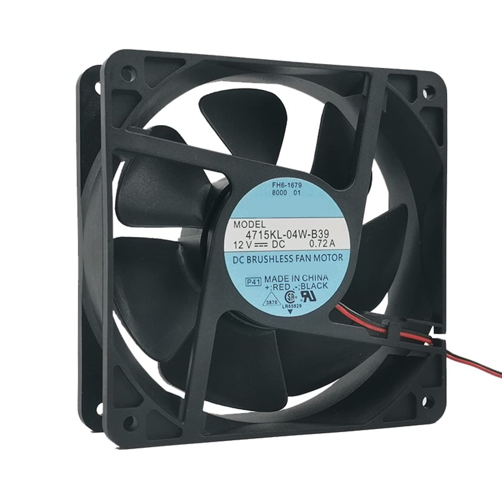 12038 120x120x38mm 4715KL-04W-B39 DC 12V 0.72A 3-Wire Inverter Server Drive Cooling Fan