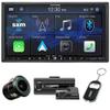 Alpine ILX-407 7" Digital Multimedia Receiver (Does Not Play Discs) with Bullet Camera and DVR-C310R Dash Camera view 1