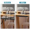 Under Desk Cable Management Net, 36PCS Under Table Cord Management Mesh Organizer Flexible Wire Hiders, Extra Large Capacity Wire Management Kit Under Desk, Fits Most Tables view 3