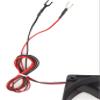 5 Volts DC 120mm x 25mm BRUSHLESS Dual Ball Bearing Cooling Fan with 27" Wire Lead, Open Fork connectors view 2
