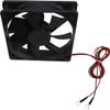 5 Volts DC 120mm x 25mm BRUSHLESS Dual Ball Bearing Cooling Fan with 27" Wire Lead, Open Fork connectors view 3
