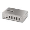 StarTech.com 10-Port USB-C Hub - 8X USB-A/2x USB-C - Self-Powered w/65W Power Supply - USB 3.1 10Gbps - Desktop/Laptop USB Hub w/USB-IF Certified 3ft Locking Cable, USB C Splitter, TAA view 1