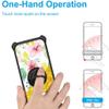 jioeuinly Nuu B15 Case Compatible with Nuu Mobile B15 Phone Case Cover [with Tempered Glass Screen Protector][Hard PC + Soft Silicone][Ring Support] [Gold Glitter+Luminous] JSH-SHS view 4
