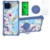 Case for Moto One 5g Case Compatible with Motorola Moto One 5g 6.7 Phone Case Cover [with Tempered Glass Screen Protector][Hard PC + Soft Silicone][Ring Support] [Gold Glitter+Luminous] JSL-SZH view 1