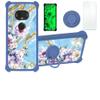jioeuinly Revvlry+ Plus Case Compatible with T-Mobile Revvlry+ Plus Phone Case Cover [with Tempered Glass Screen Protector][Hard PC + Soft Silicone][Ring Support] [Gold Glitter+Luminous] JSL-SZH view 1