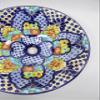 16" ROUND TALAVERA SINK ceramic bathroom vessel sink, mexican handmade folk art view 4