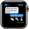 Apple Watch Series 6 (GPS + Cellular, 40mm) Titanium Case with Black Sport Band (Renewed) view 3