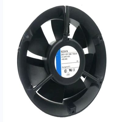 6224N 24V 750MA 18W 172X172X51MM 2-Wire Cooling Fan
