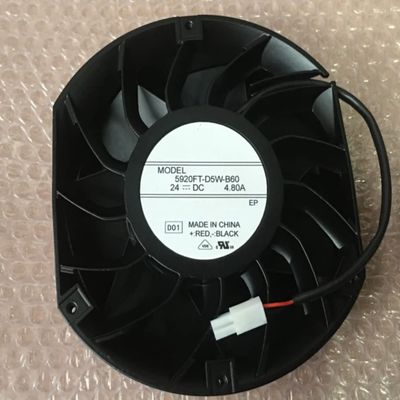 5920FT-D5W-B60 24V 4.80A 115.2W 5800RPM 363.60CFM 172X150X51MM 2-Wire Cooling Fan